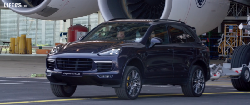 Porsche Cayenne traina un Airbus A380